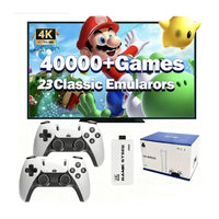 Wireless Retro Game Console – 60K+ Games, 4K, 2 Controllers